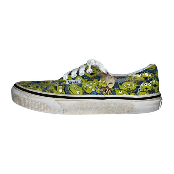 Vans Disney Toy Story Aliens Green Canvas Sneakers Unisex Boy's Girl's 1.5 - Picture 5 of 10